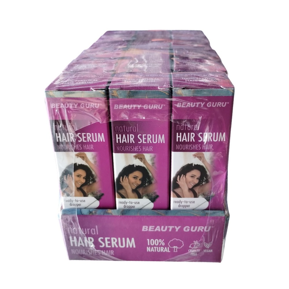 Beauty Guru Natural Hair Serum 100% Natural Nourishing Oil Bulk 18 Pack New